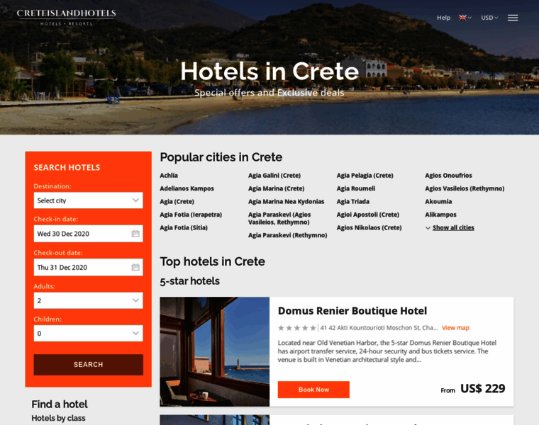 Creteislandhotels.com thumbnail