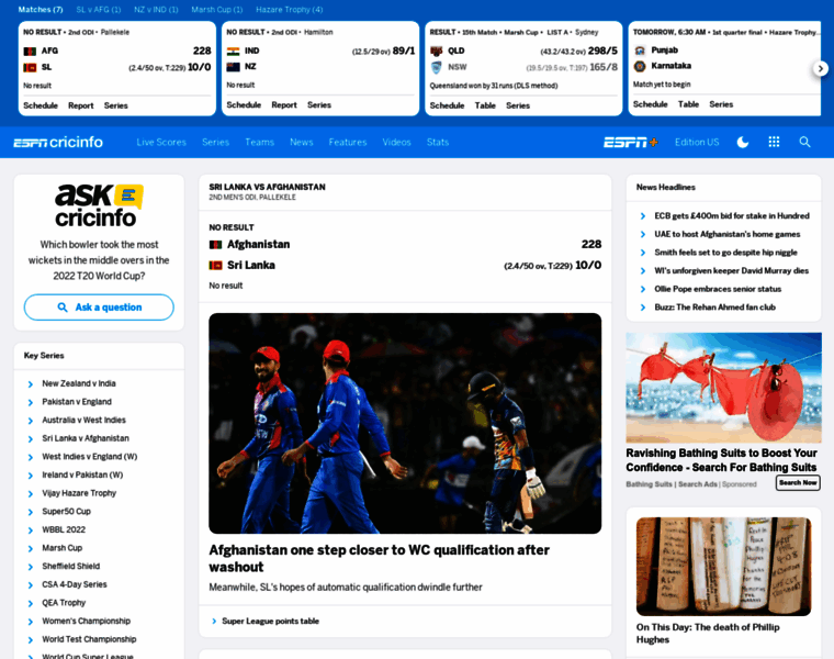 Cricinfo.org thumbnail