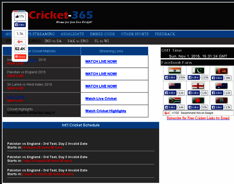 Cricket-365.me thumbnail