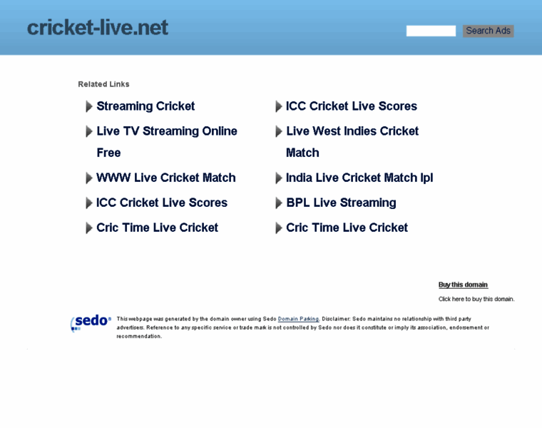 Cricket-live.net thumbnail