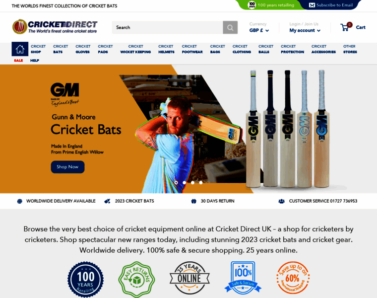 Cricketdirect.co.uk thumbnail