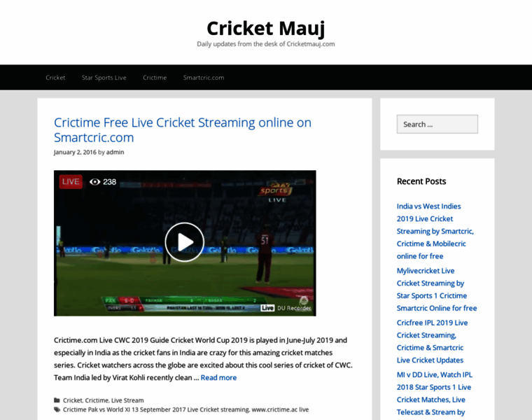 Cricketmauj.com thumbnail