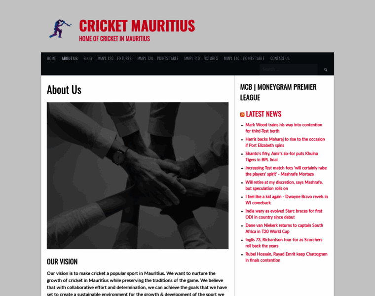 Cricketmauritius.com thumbnail