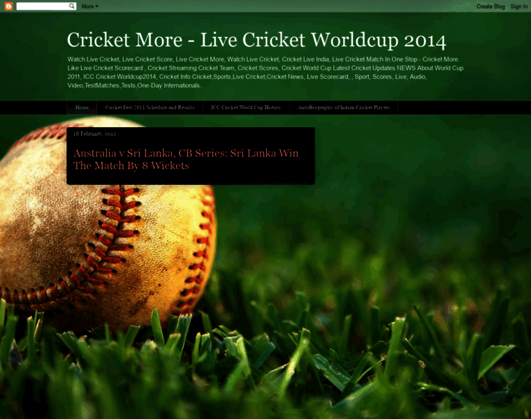 Cricketmore.blogspot.com thumbnail