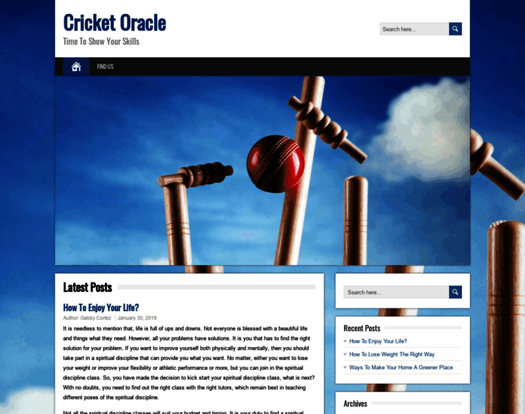 Cricketoracle.com thumbnail