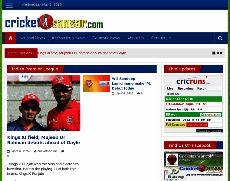 Cricketsansar.com thumbnail