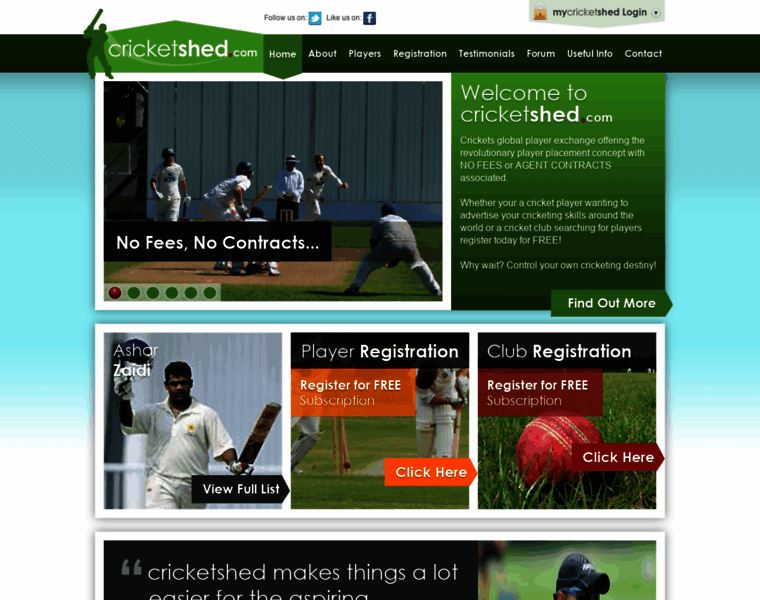 Cricketshed.com thumbnail