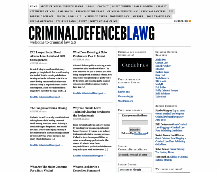 Criminaldefenceblawg.com thumbnail