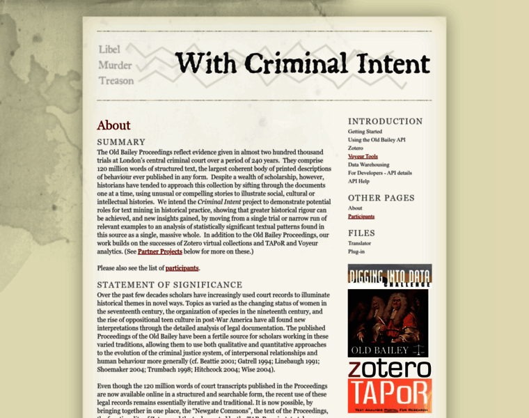 Criminalintent.org thumbnail