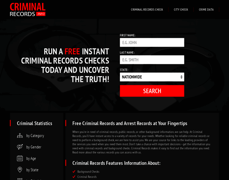 Criminalrecords.info thumbnail
