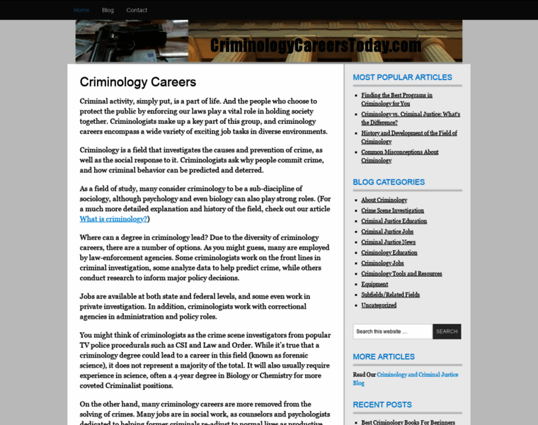 Criminologycareerstoday.com thumbnail
