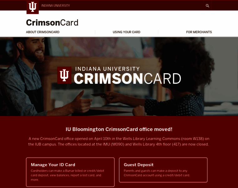 Crimsoncard.iu.edu thumbnail