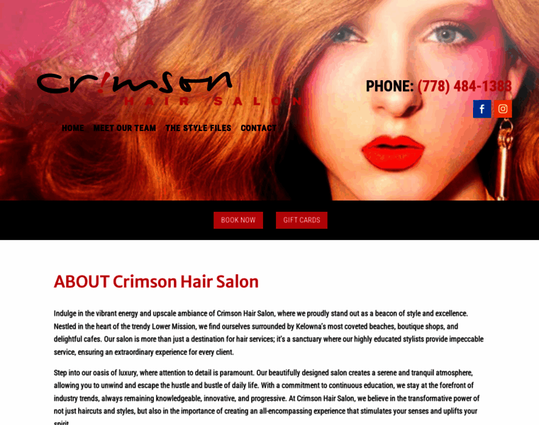 Crimsonhairsalon.ca thumbnail