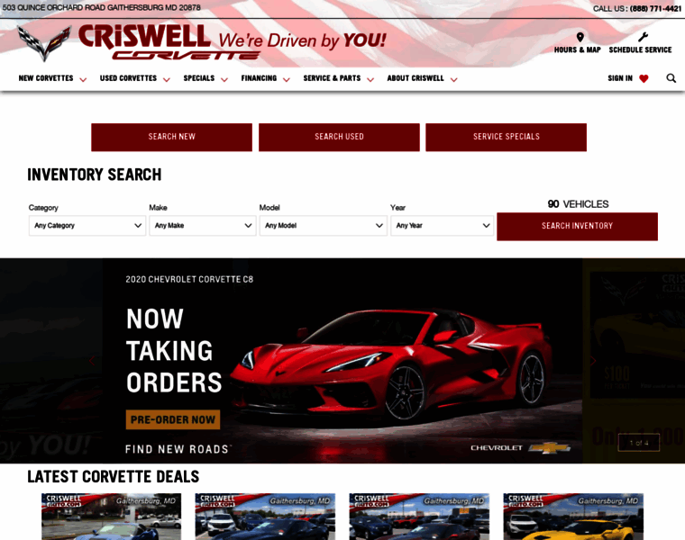 Criswellcorvette.com thumbnail