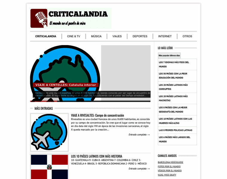 Criticalandia.com thumbnail
