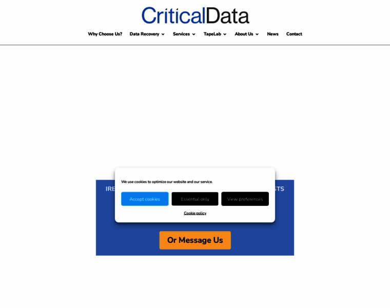 Criticaldata.ie thumbnail