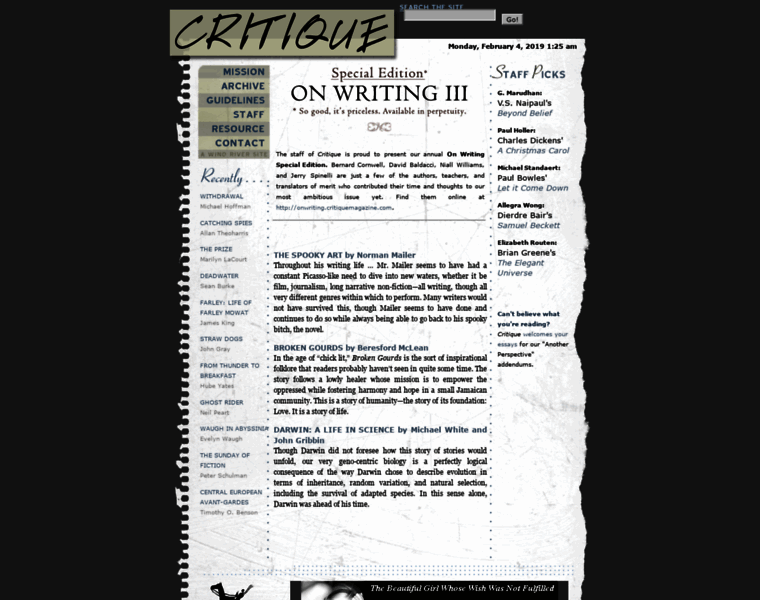 Critique-magazine.com thumbnail