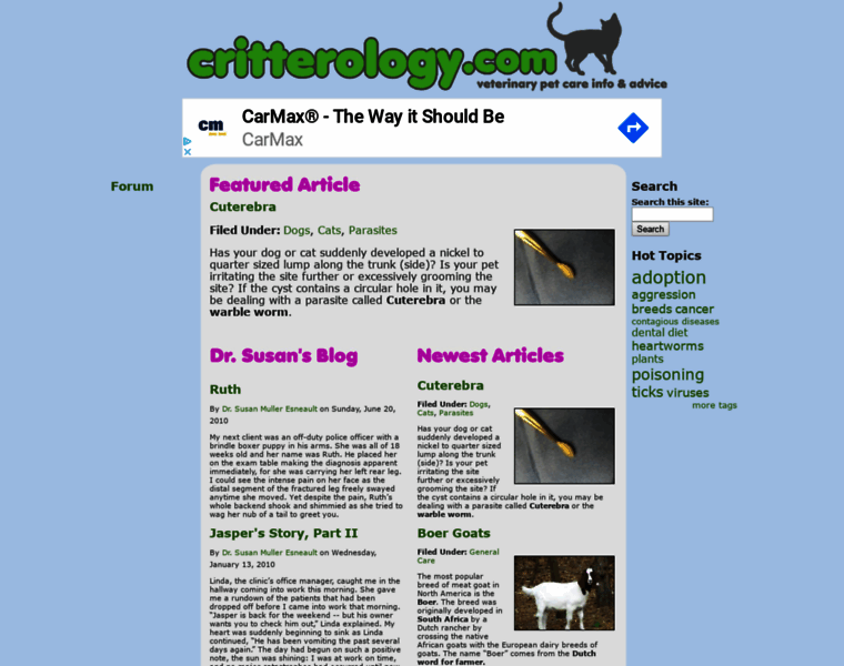 Critterology.com thumbnail