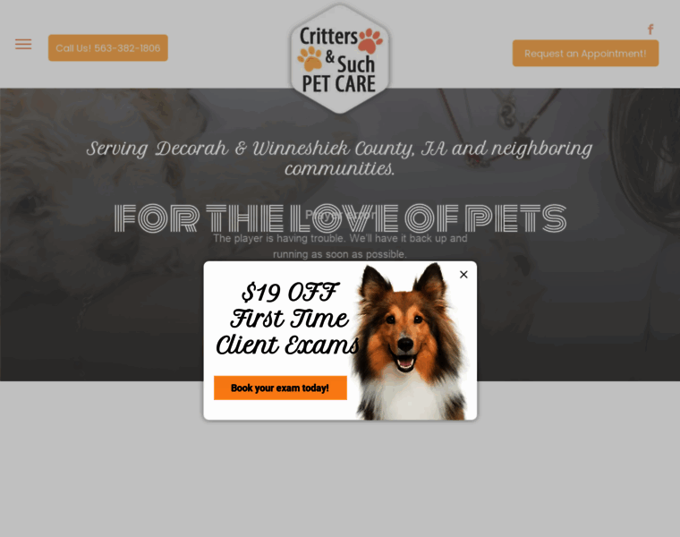 Critterspetcare.com thumbnail