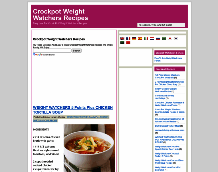 Crockpot-weight-watchers-recipes.blogspot.com thumbnail