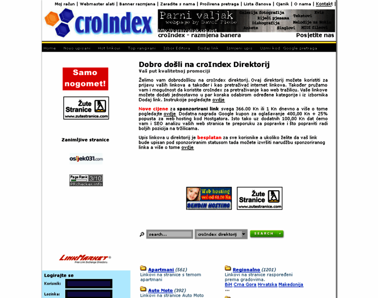 Croindex.info thumbnail