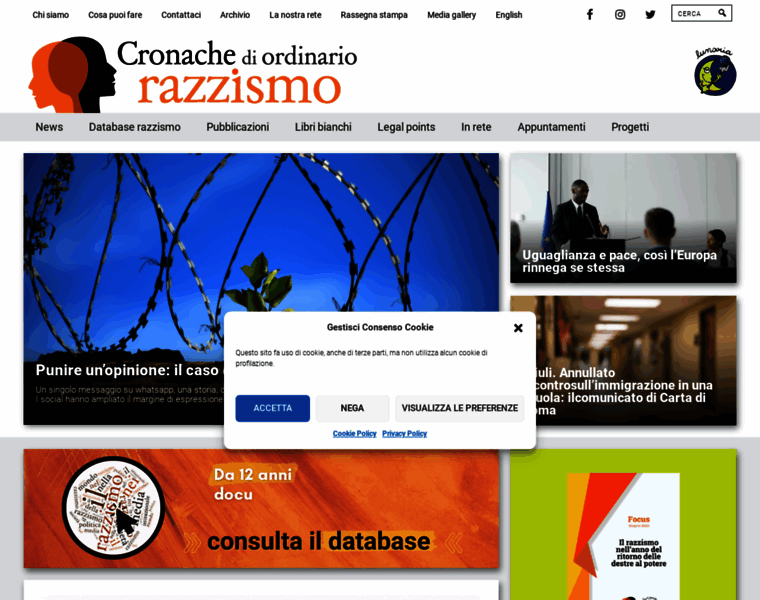 Cronachediordinariorazzismo.org thumbnail