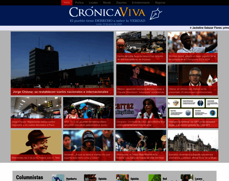 Cronicaviva.com.pe thumbnail