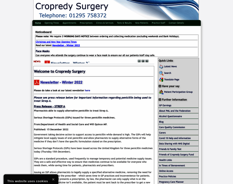 Cropredy-surgery.co.uk thumbnail