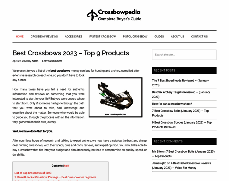 Crossbowpedia.com thumbnail