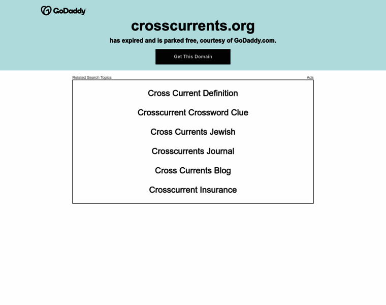 Crosscurrents.org thumbnail