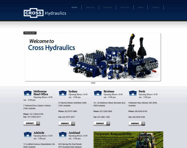 Crosshydraulics.com.au thumbnail