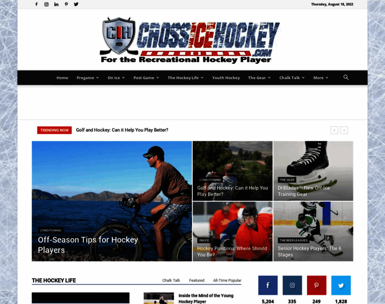 Crossicehockey.com thumbnail