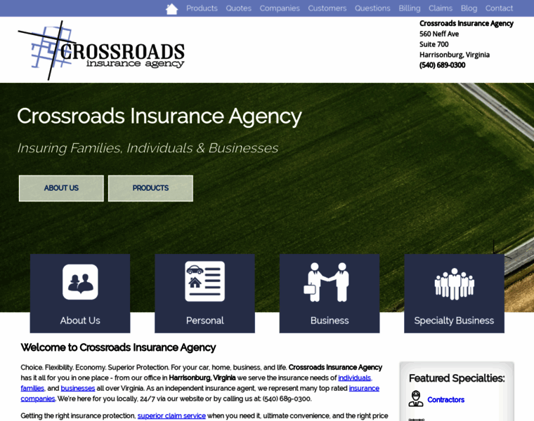 Crossroadsinsuranceagency.com thumbnail