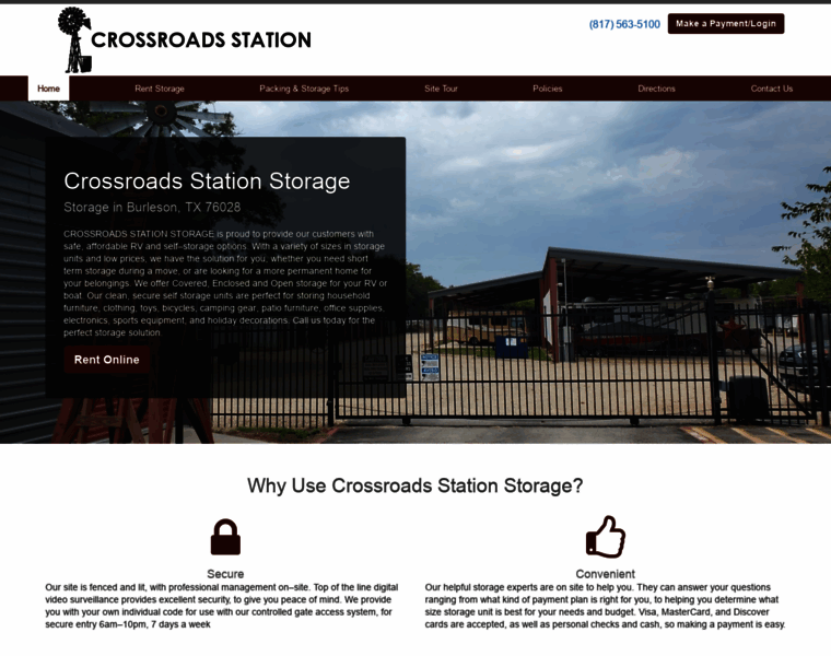 Crossroadsstationstorage.com thumbnail