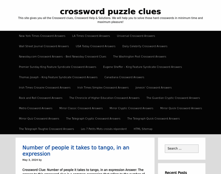 Crossword-clues.com thumbnail