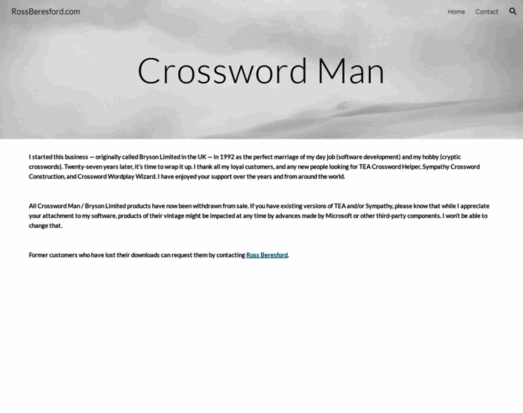Crosswordman.com thumbnail