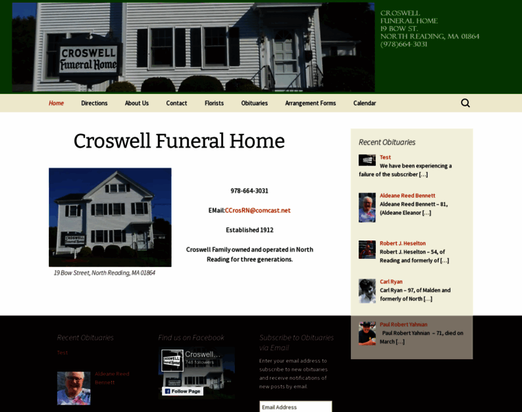 Croswellfuneralhome.com thumbnail