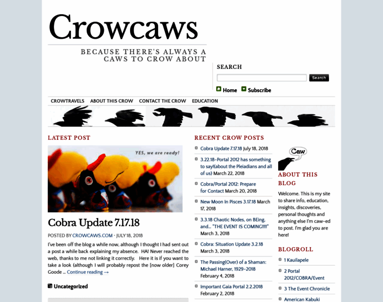 Crowcaws.com thumbnail