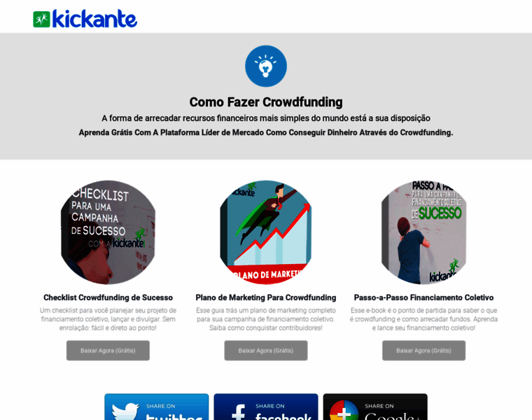 Crowdfunding.kickante.com.br thumbnail