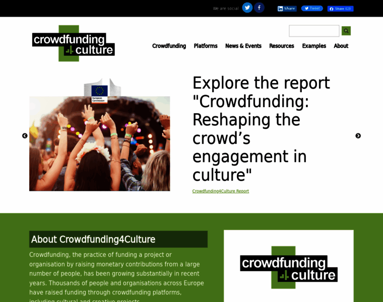 Crowdfunding4culture.eu thumbnail