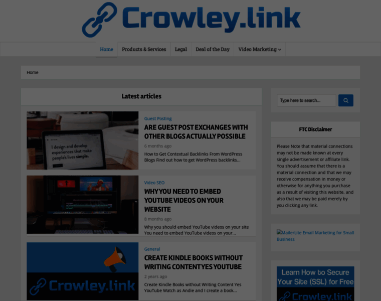Crowley.link thumbnail