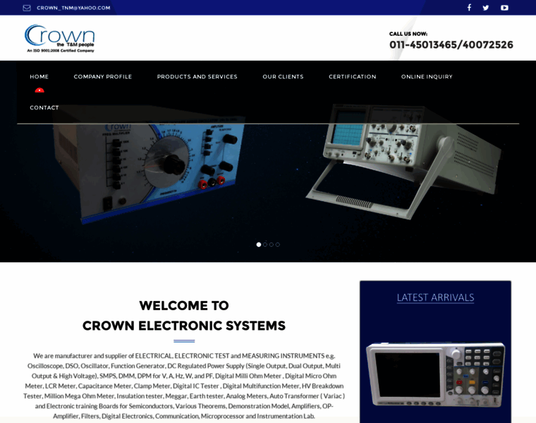 Crownelectronicsystems.com thumbnail