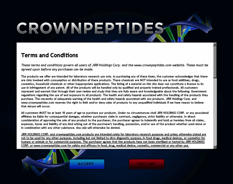 Crownpeptides.com thumbnail