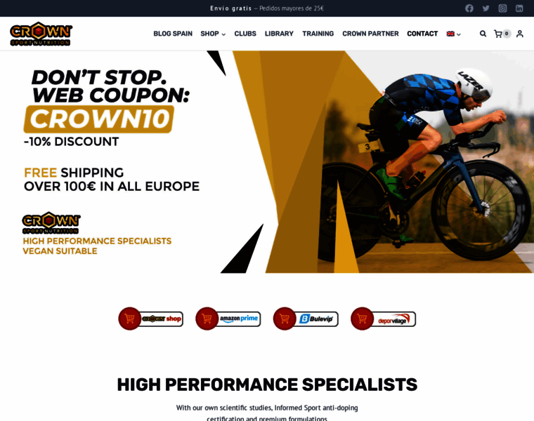 Crownsportnutrition.com thumbnail