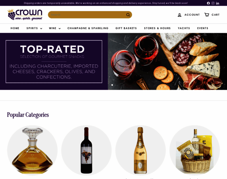 Crownwineandspirits.com thumbnail