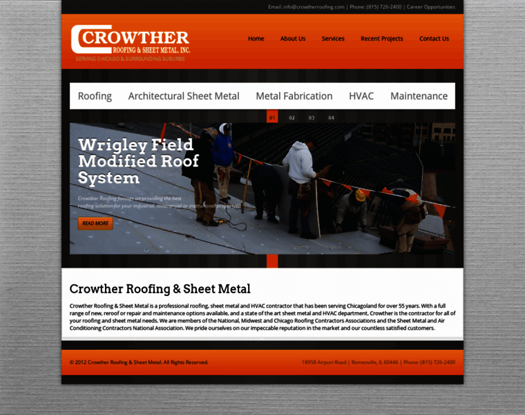 Crowtherroofing.com thumbnail