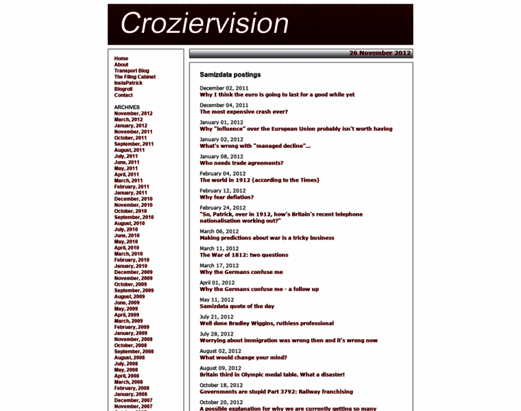 Croziervision.com thumbnail