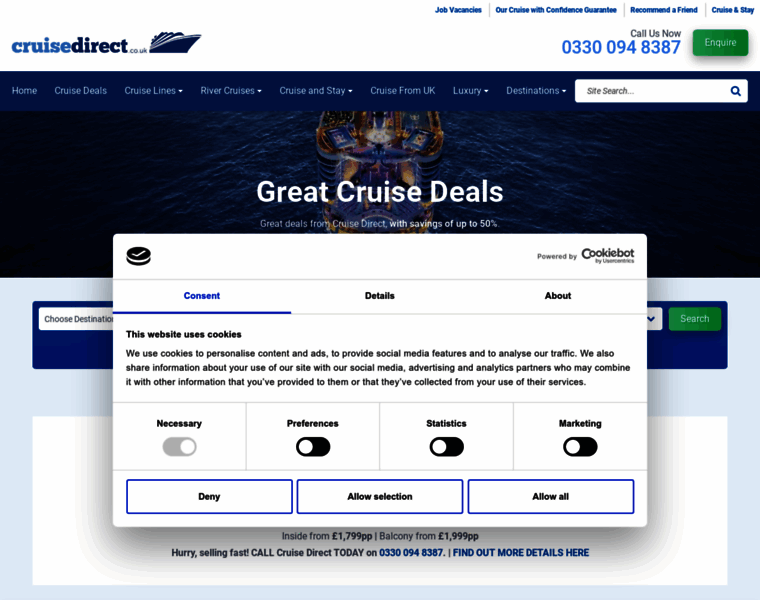 Cruisedirect.co.uk thumbnail