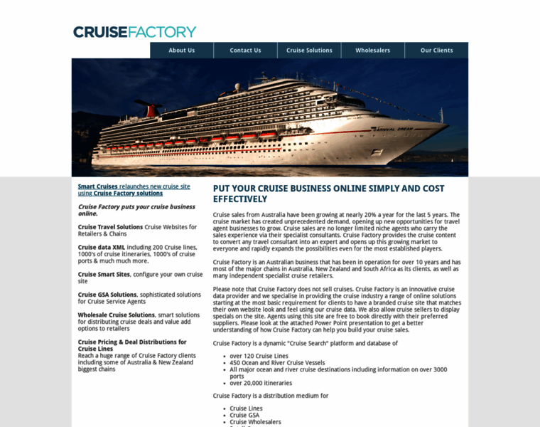 Cruisefactory.net thumbnail