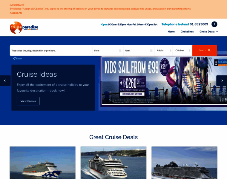 Cruiseparadise.ie thumbnail